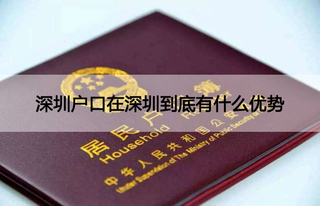 深圳戶(hù)口在深圳到底有什么優(yōu)勢呢？